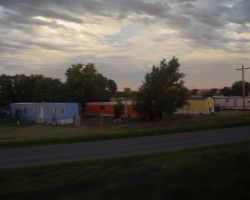 From the train window, Kansas