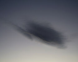 Sunset cloud; Muley Point, Utah