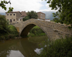 Medieval bridge in Uharte-Arakil