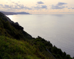 Flysch Begiratokia-Baratzazarrak looking west along the coast of the Bay of Biscay