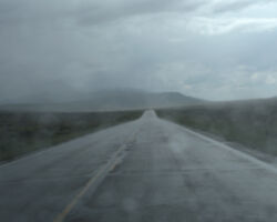 Gravel pit trips in the rain