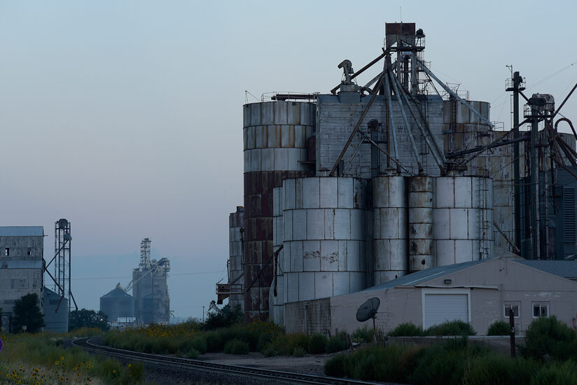 Grain elevators, Cheyenne Wells, CO