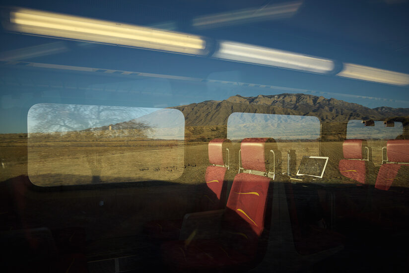 Sandias from RailRunner, NM